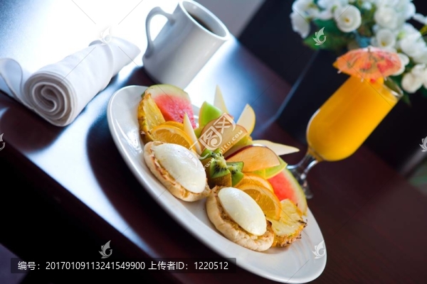 早餐于酒店