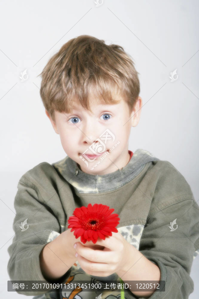 男孩花