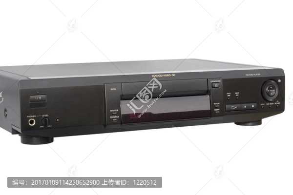 黑色的DVD播放器