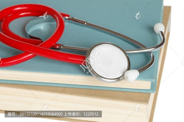 聽診器和書