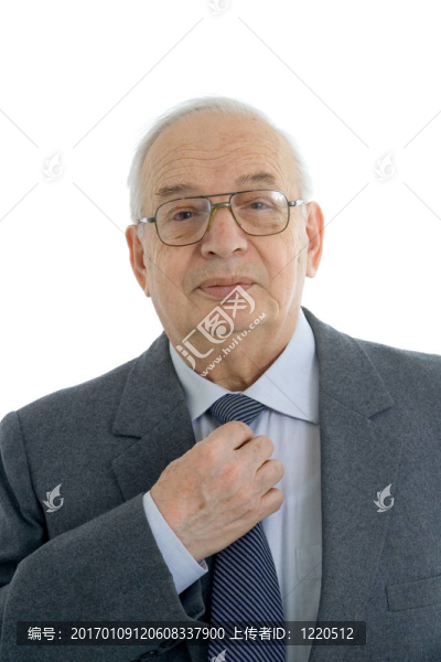 一個(gè)自信成熟的商人的肖像