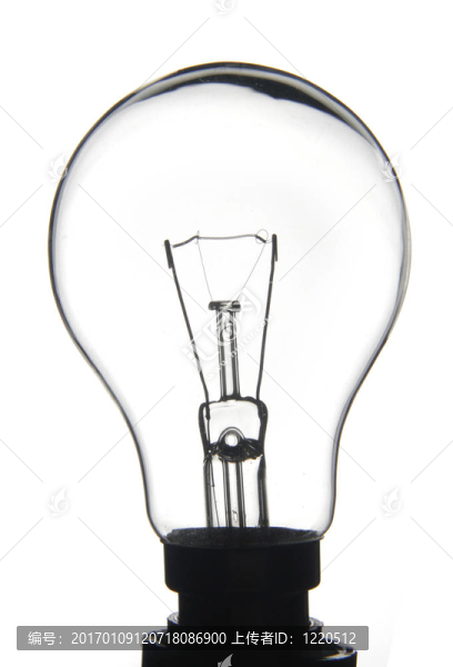 清晰的白色燈泡