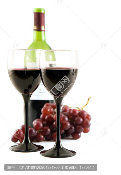 紅葡萄酒和葡萄