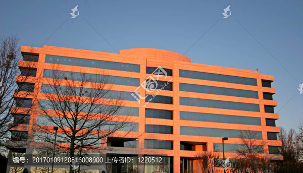 建筑在早晨