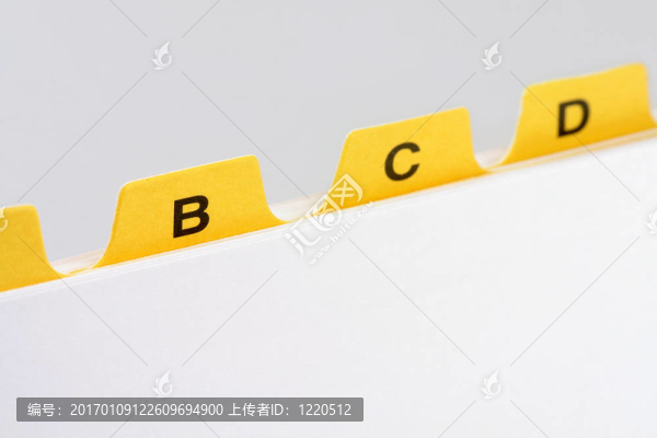 黃色的文件分割