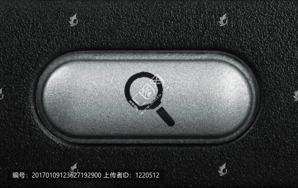 帶有放大符號的計算機鑰匙