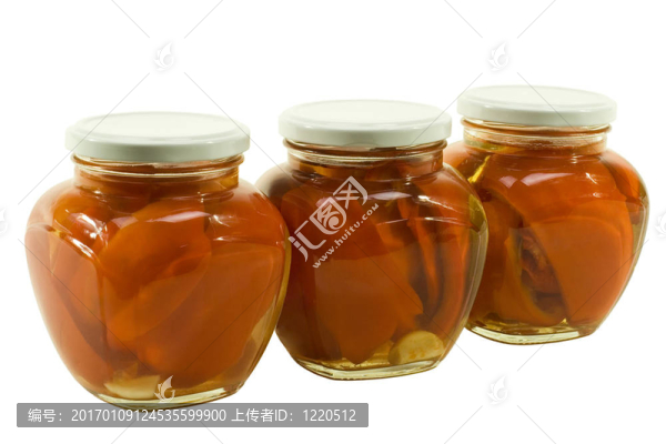 紅辣椒三罐腌制