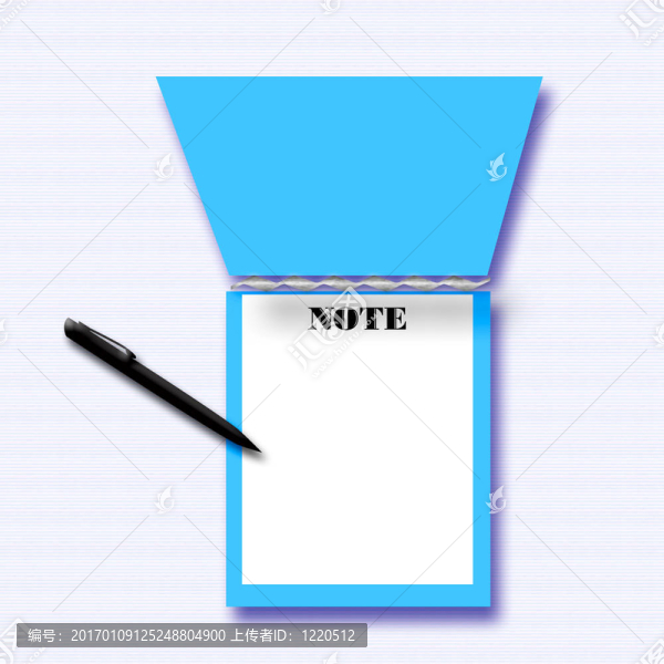 筆記簿和筆