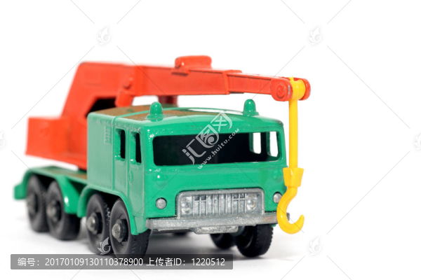 舊玩具8wheel起重機(jī)