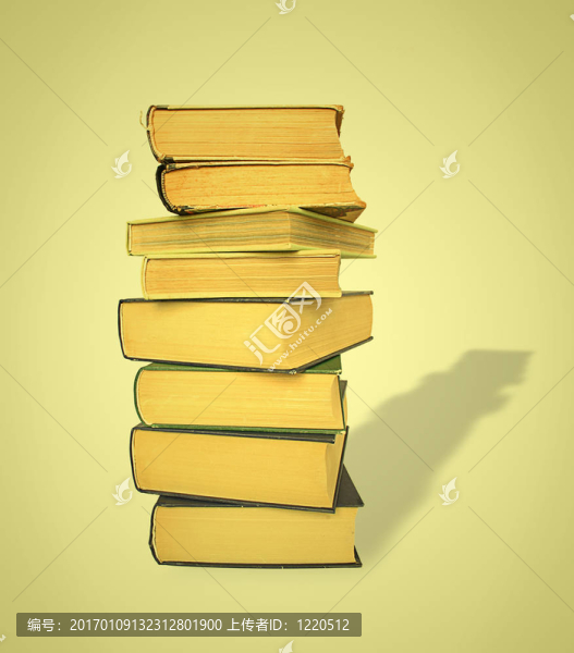 帶陰影的老書