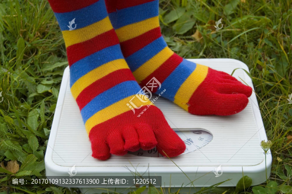 條紋短襪