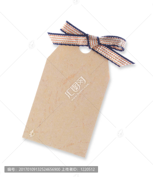黃色禮品標(biāo)簽綁絲帶（包括剪輯路徑）