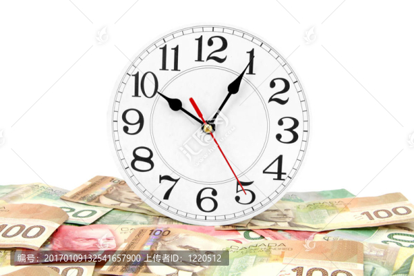 墻鐘和加拿大元