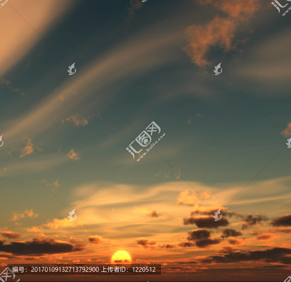 云在日落