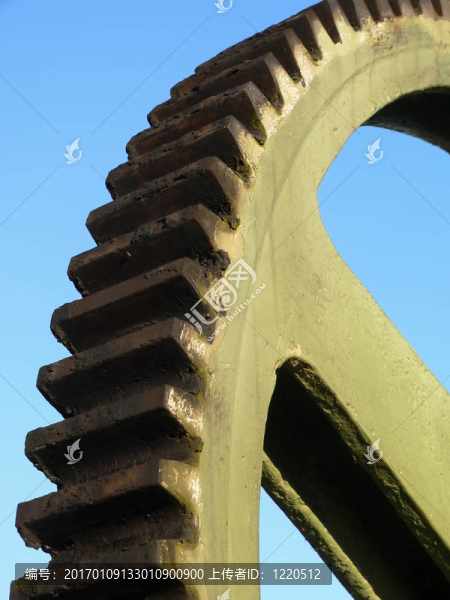 德國湖堤中的鋼輪齒輪