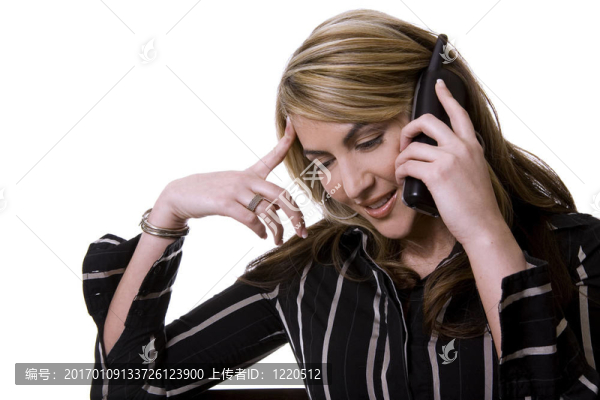 電話上的商業(yè)女人