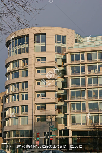 早晨的圓形建筑