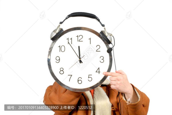 帶時(shí)鐘的年輕商人；五到十二