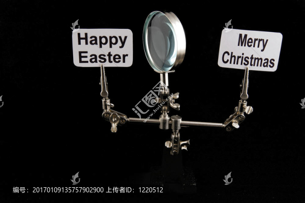 復(fù)活節(jié)快樂，快樂與chrostmas銘鋼人在黑色背景圖