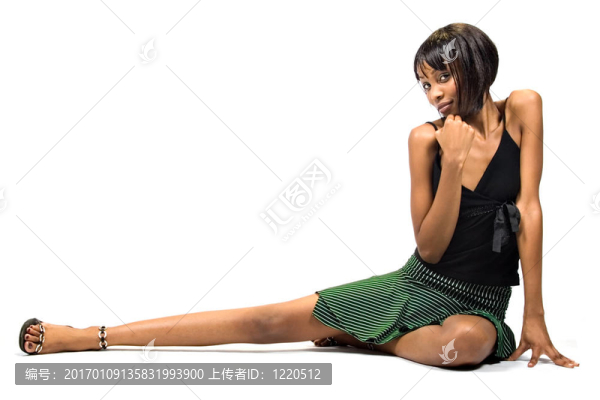 年輕的非洲裔美國女孩