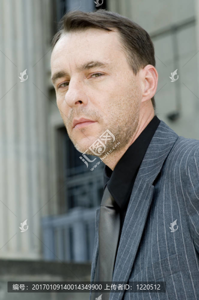 嚴(yán)肅的商人