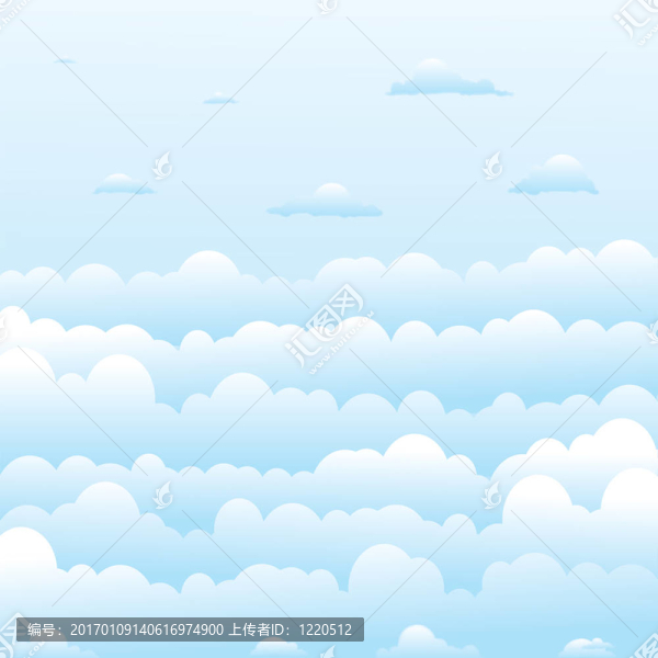 蓬松的云彩