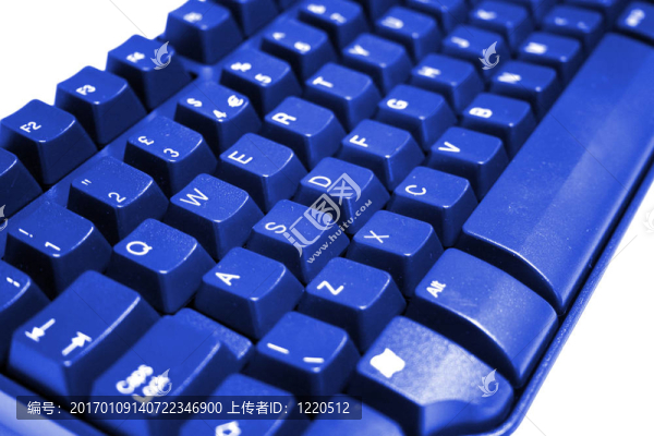 藍色的鍵盤