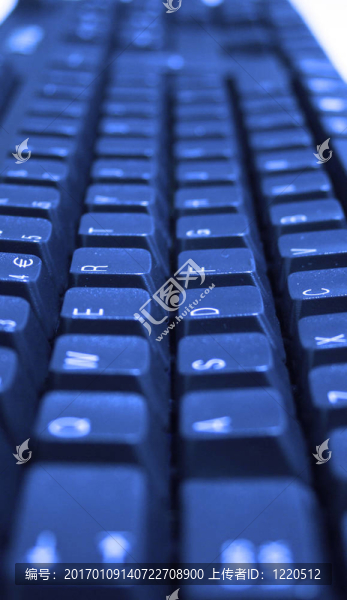 藍(lán)色的鍵盤