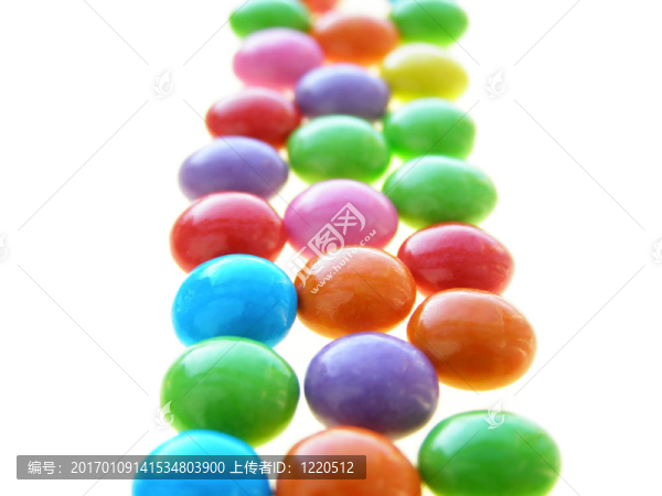 五顏六色的巧克力糖果