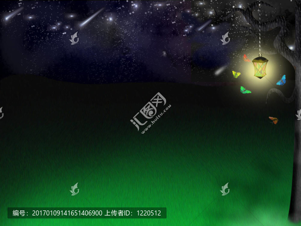 精靈森林在星空下