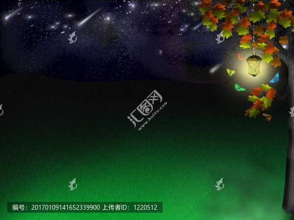 精靈森林在星空下