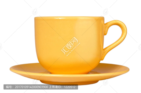 黃色的杯子