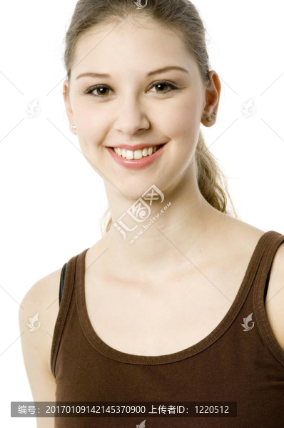棕色的年輕女人