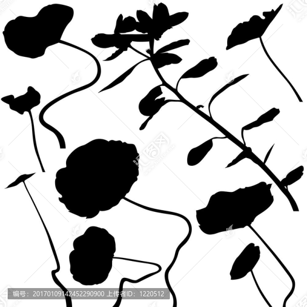 花卉剪影04-匯圖網(wǎng) www.fosd68.com 花卉剪影04