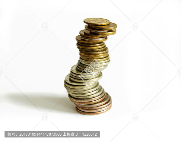 一堆硬幣