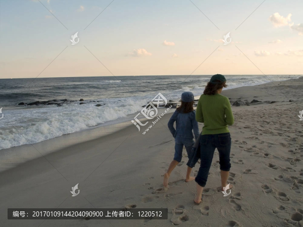 海灘散步