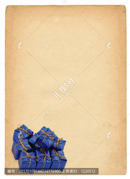 藍(lán)色復(fù)古背景禮品組