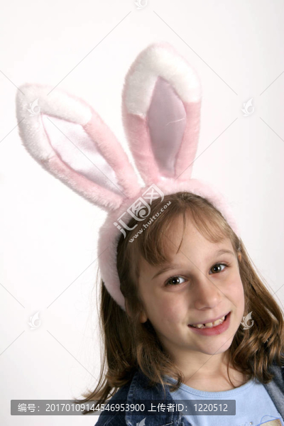 復(fù)活節(jié)兔子的女孩-匯圖網(wǎng) www.fosd68.com 復(fù)活節(jié)兔子的女孩