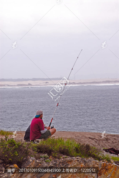 釣魚在皮斯莫比奇；加利福尼亞；美國