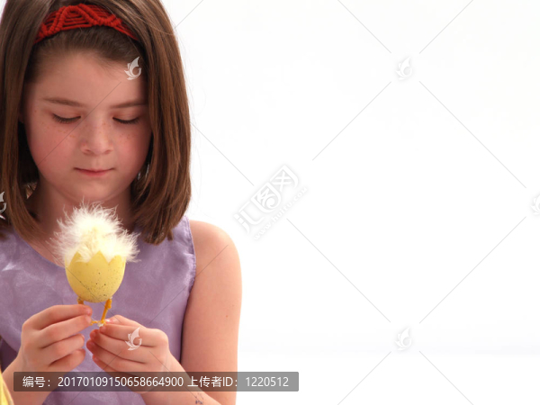 黑發(fā)女孩復(fù)活節(jié)玩具