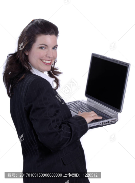 女人的筆記本電腦