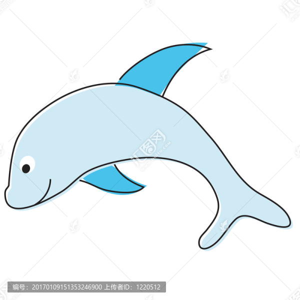 卡通海豚