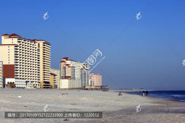 橙色沙灘