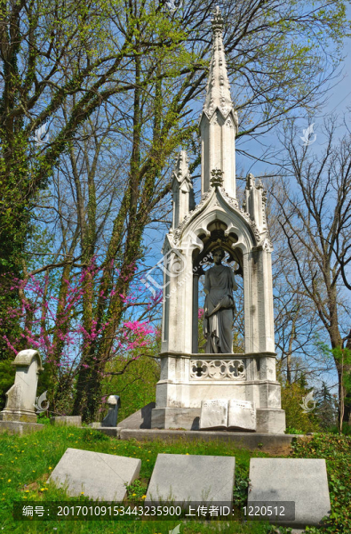 歷史春天格羅夫墓地的紀(jì)念標(biāo)記