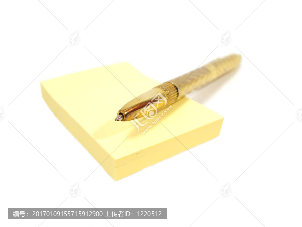 與黃金鋼筆筆記本黃頁
