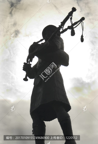 風(fēng)笛手在高對(duì)比度