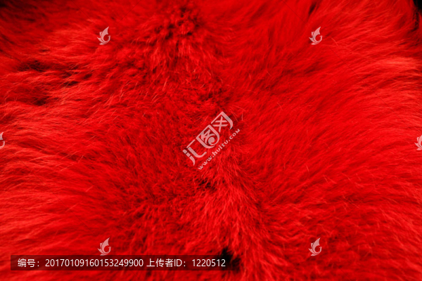 紅色的毛皮紋理