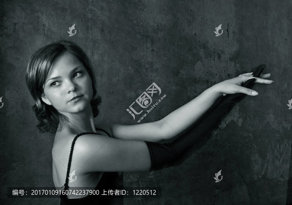 美麗女孩的畫像-,4