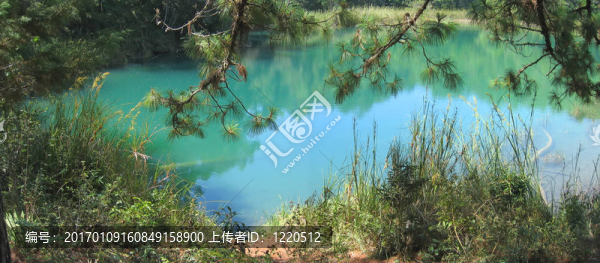 埃斯梅拉達；Lagunas,de蒙特貝羅；墨西哥；全景