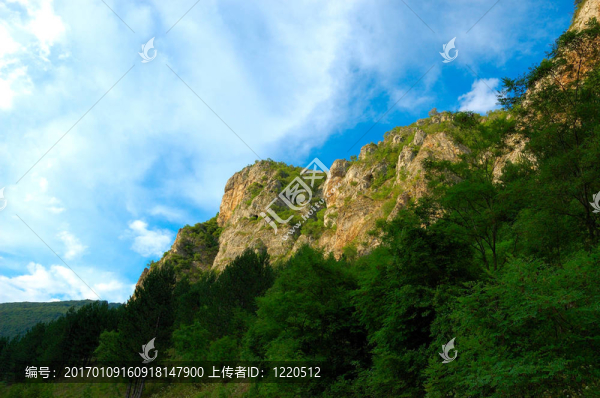清晨的山